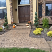 Concrete Decorative Stamped Patio and Steps