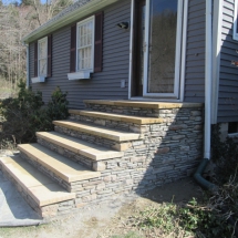 Natural Stone Front Steps in Ripley, NY